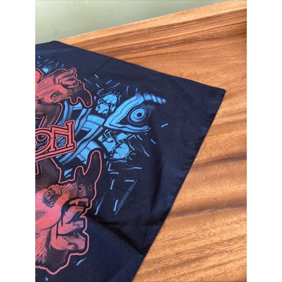 Official Mastodon Bandana Black 19” X 21” - Picture 6 of 10